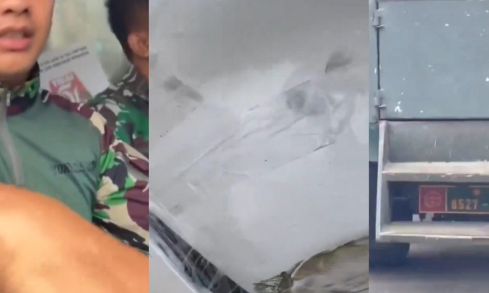Begini Penjelasan TNI AD terkait Video Truk TNI Kabur usai Tabrak Mobil (1)