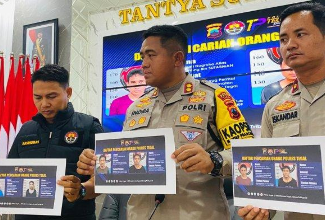Enam Tahanan Polres Tegal Kabur, Kaburnya dengan Cara Bobol Lantai