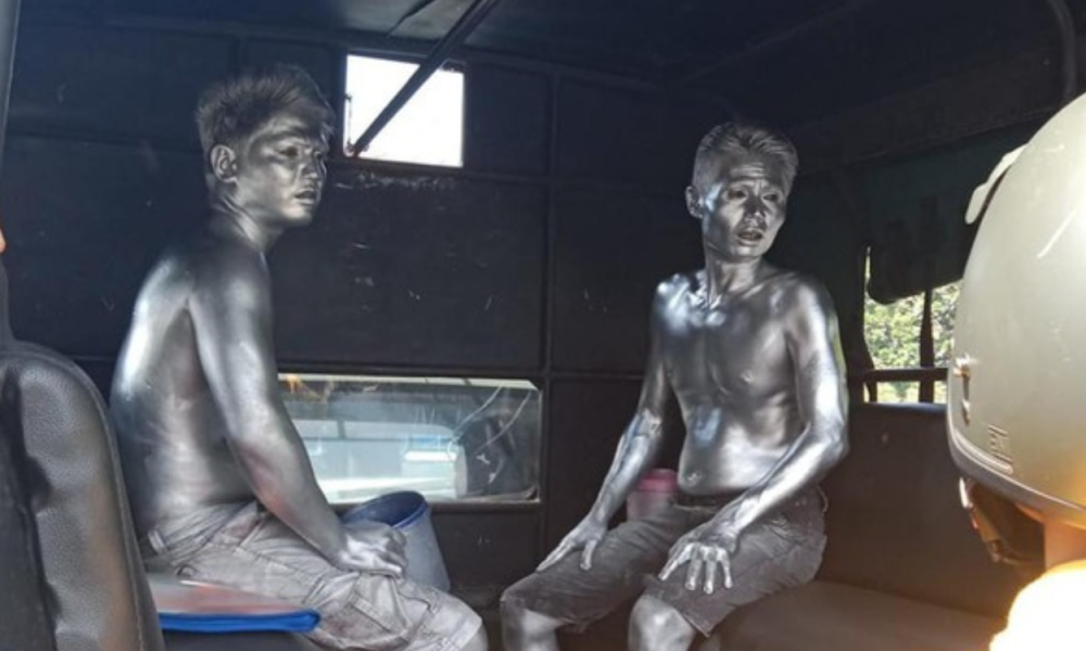 Fantastis! Penghasilan Manusia Silver Capai Rp600 Ribu Per Hari di Jogja