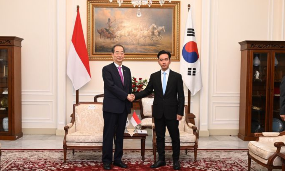 Gibran Rakabuming Raka Terima Kunjungan Perdana Menteri Republik Korea Han Duck soo