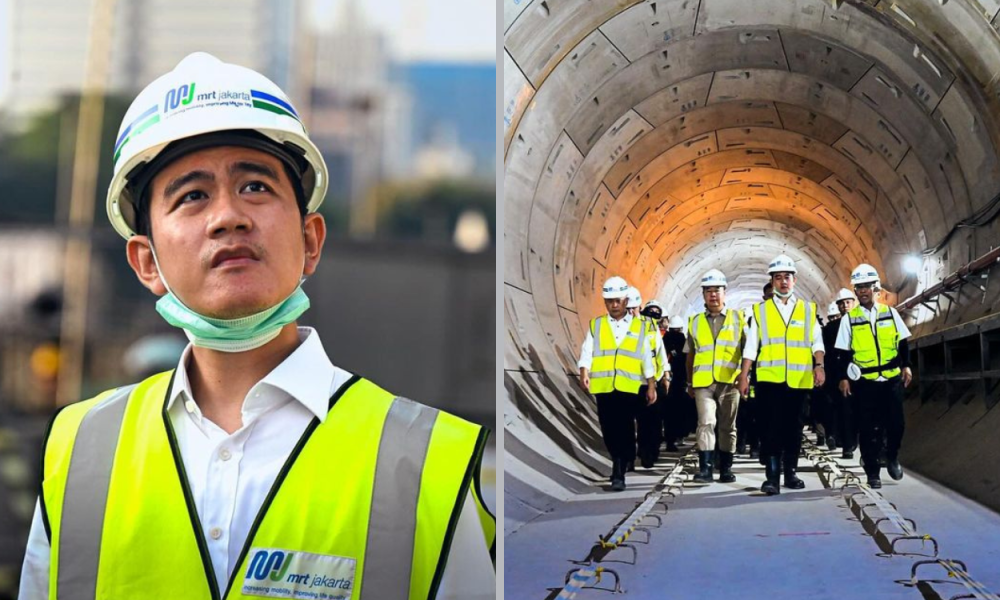 Gibran Rakabuming Raka Turun Lapangan Tinjau MRT Jakarta Fase
