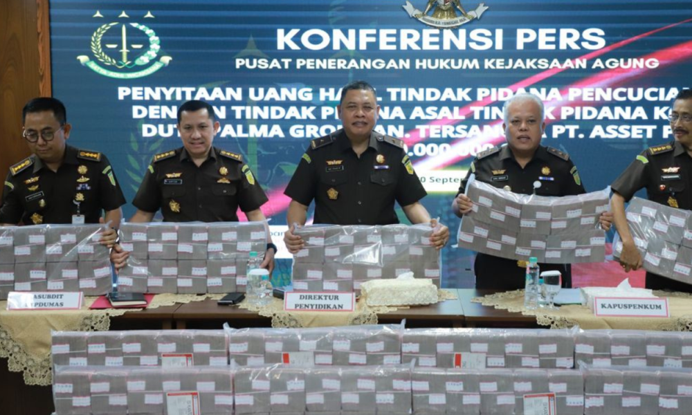 Kejagung Sita Uang Senilai Rp450 M atas Kasus TPPU Grup Duta Palma