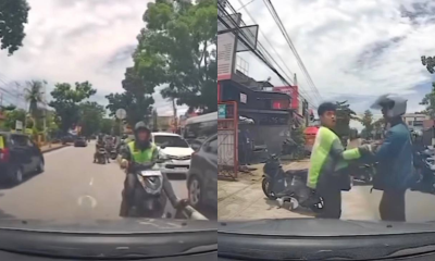 Tak Terima Ditegur Saat Lawan Arah, Driver Ojol Ini Malah Ngamuk (2)