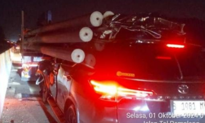 Toyota Fortuner Kapolres Boyolali Kecelakaan d Tol Batang, Driver dan Ajudan Tewas