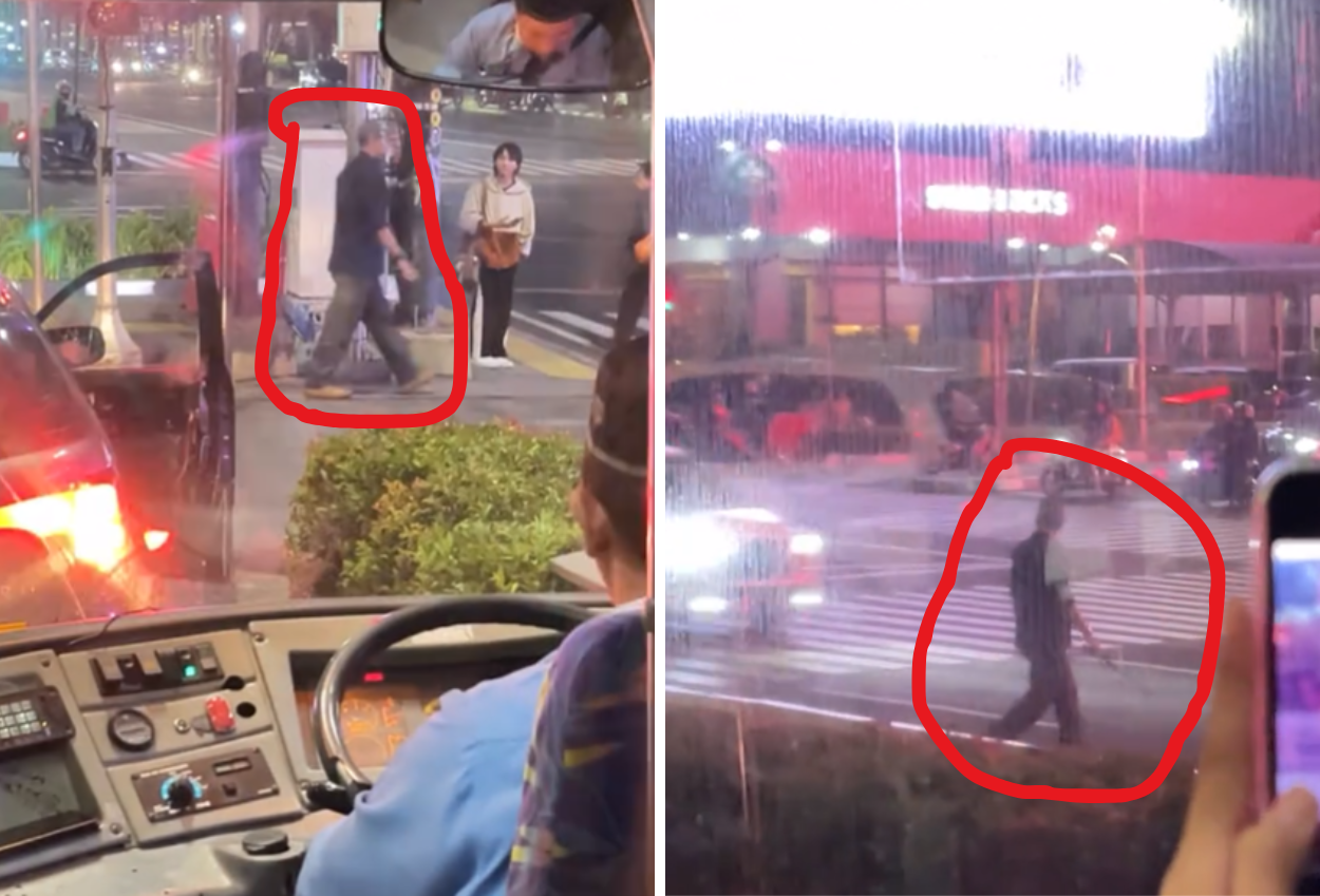 Viral! Pria Bersenjata Tajam Sandera Driver Ojol Sambil Hadang Transjakarta di Sarinah
