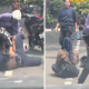 Viral! Pria Ngamuk ke Wanita, Banting Helm hingga Smackdown di Depan Umum
