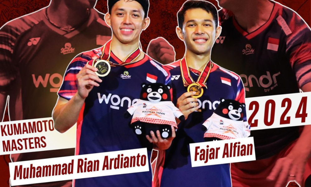 FajarRian Cetak Sejarah, Bawa Pulang Gelar Juara Kumamoto Masters