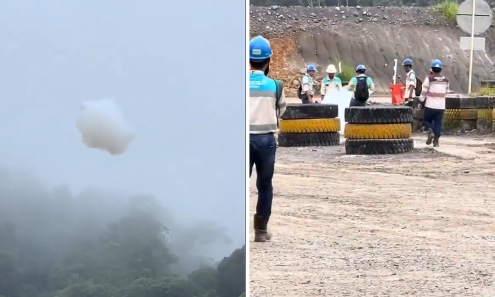 Gumpalan Awan Kecil Jatuh, Netizen Heboh Sebut Awan Kinton