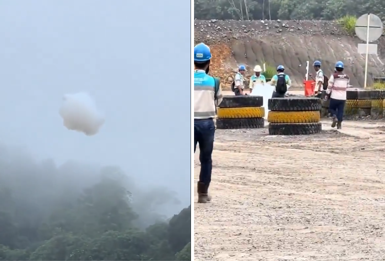 Gumpalan Awan Kecil Jatuh, Netizen Heboh Sebut Awan Kinton