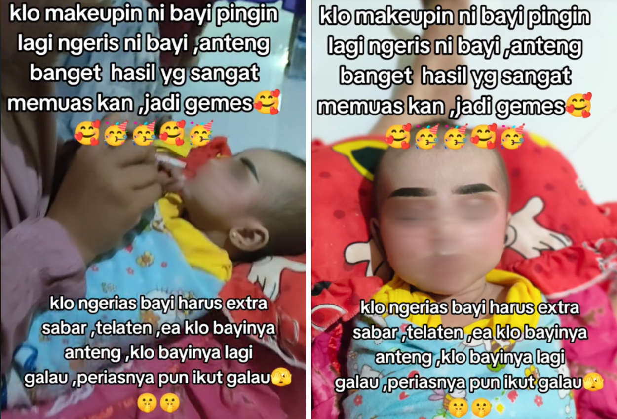 MUA Ini Dihujat Usai Dandanin Bayi yang Sedang Tidur