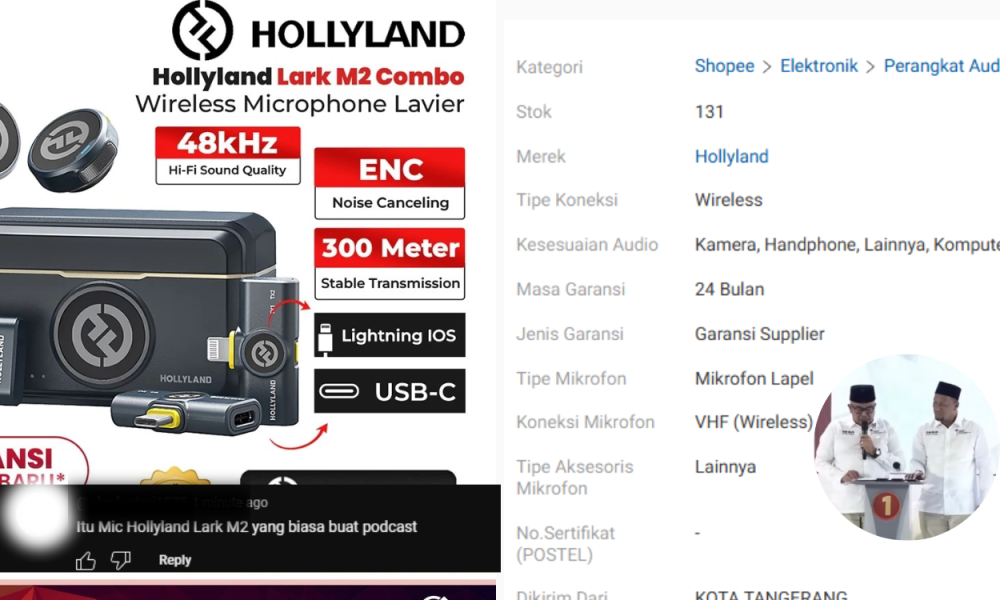Mic Bluetooth Jadi Penyebab Ricuh Debat Aceh hingga Diberhentikan, Netizen Itu Mic Hollyland Lark M2 yang Biasa Buat Podcast