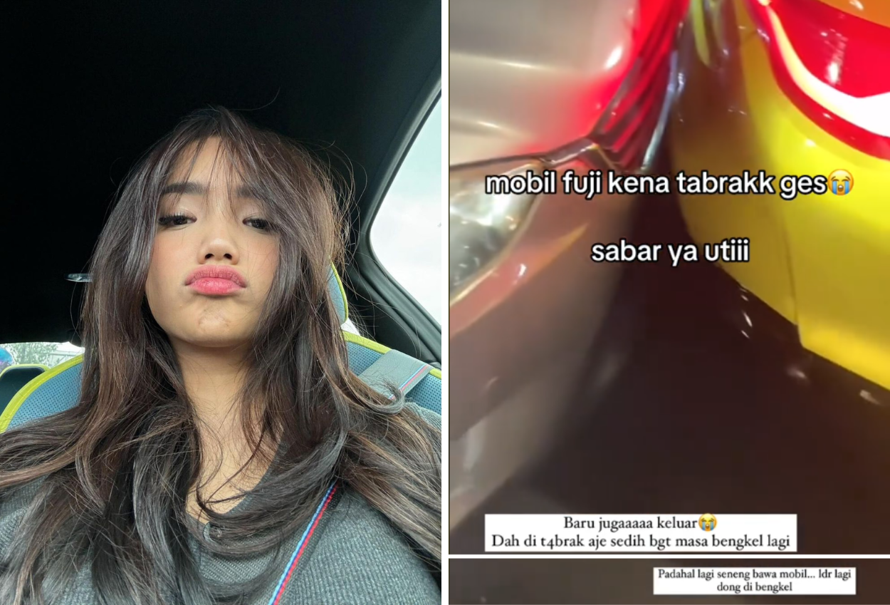 Mobil Fuji Ditabrak dari Belakang, Begini Kondisinya