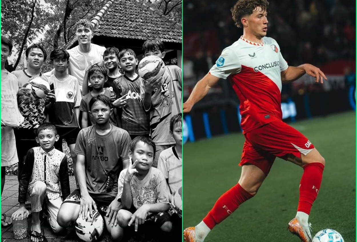 Momen Ole Romeny Main Sepak Bola bersama Anak anak di Lebak Bulus