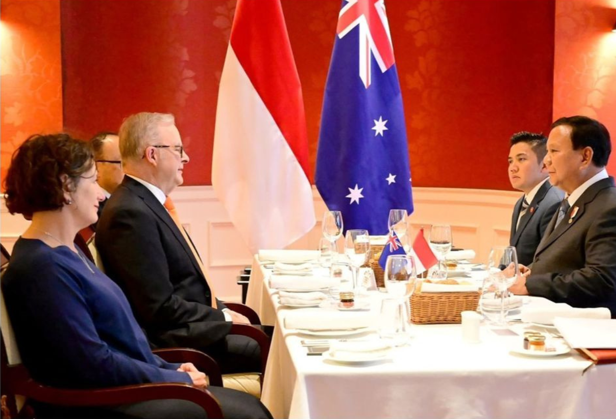 Momen Presiden Prabowo Sarapan bersama PM Albanese di Per