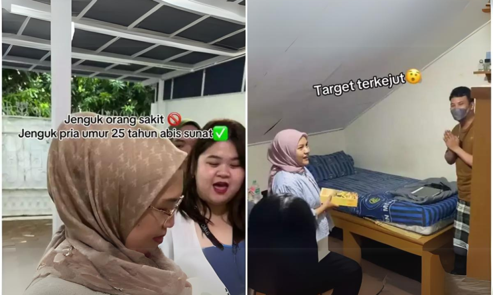 Sunat di Usia 25 Tahun, Pria Ini Dijenguk Teman teman Ceweknya
