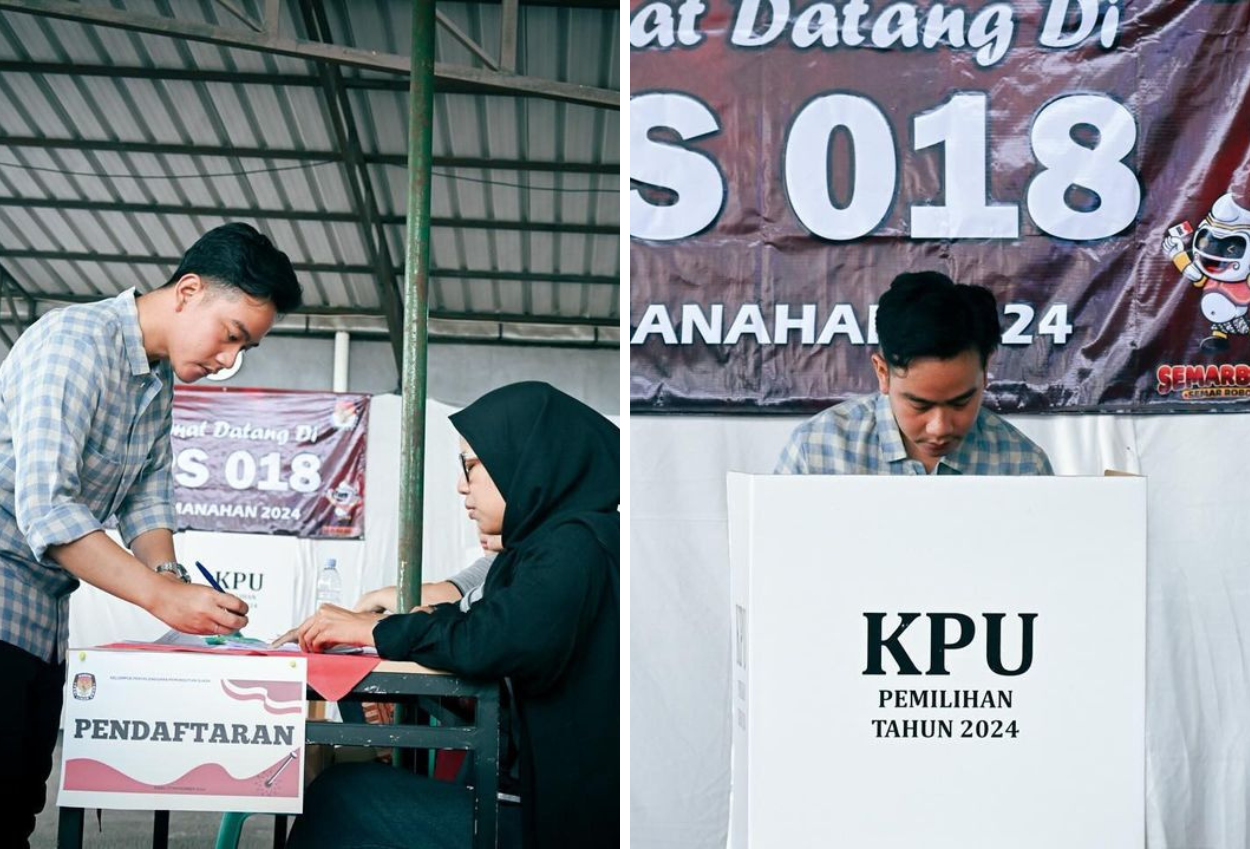 Tidak Mencoblos di TPS yang Sama dengan Jokowi, Wapres Gibran Nyoblos di Manahan Solo