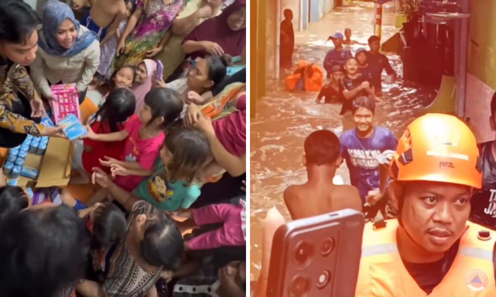 Tinjau Banjir di Kampung Kebon Pala, Wapres Gibran Bagikan Susu dan Alat Tulis Gratis untuk Anak Sekolah