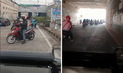 Video Viral, Ambulans Paksa Pengendara Motor yang Melawan Arah Putar Balik di Bekasi