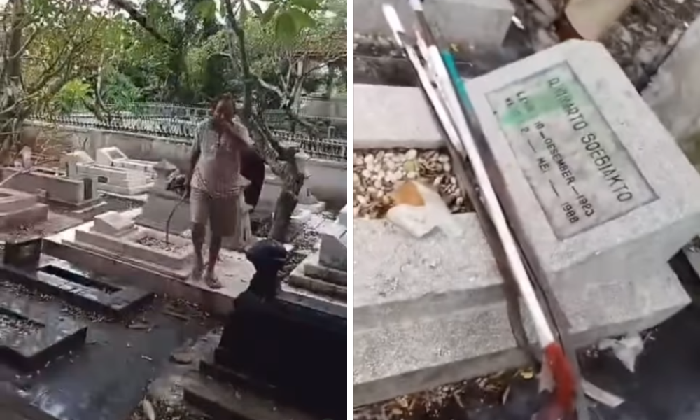 Viral! Remaja di Semarang Kepergok Sembunyikan Sajam di Makam Bergota