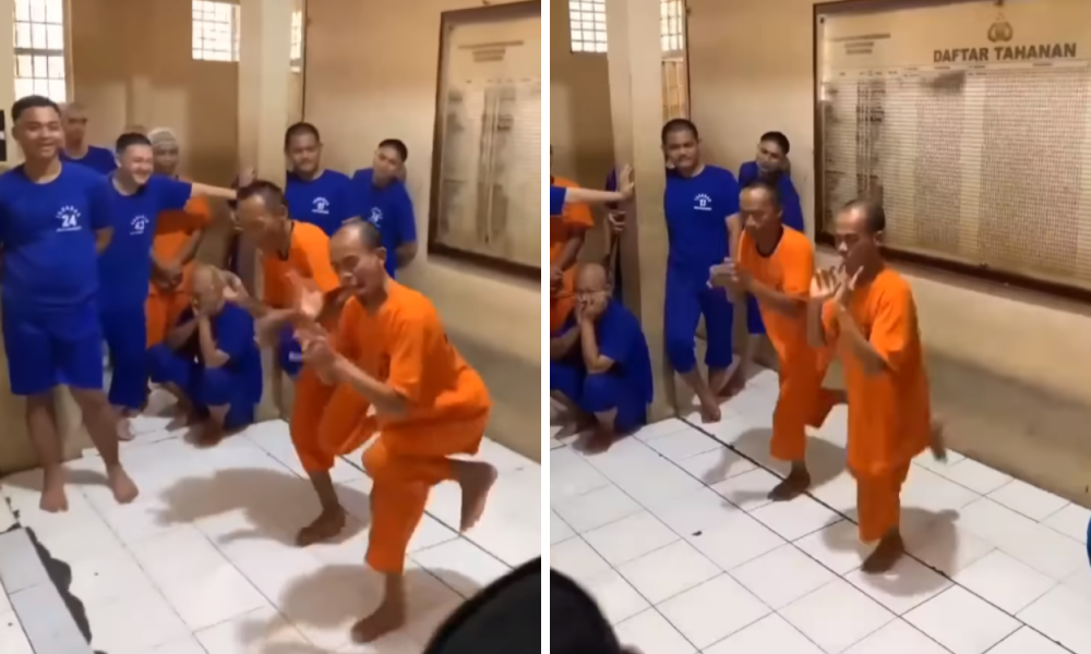 Viral Video, Gunawan Sadbor Bikin Heboh Sel Tahanan dengan Joget Ayam Patuk