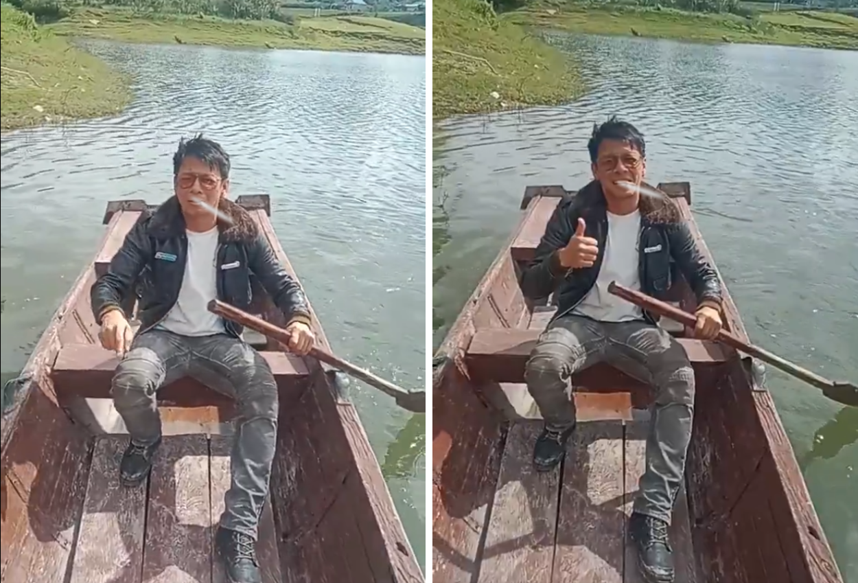 Warganet Heboh Lihat Ariel NOAH Terekam Naik Sampan di Aceh