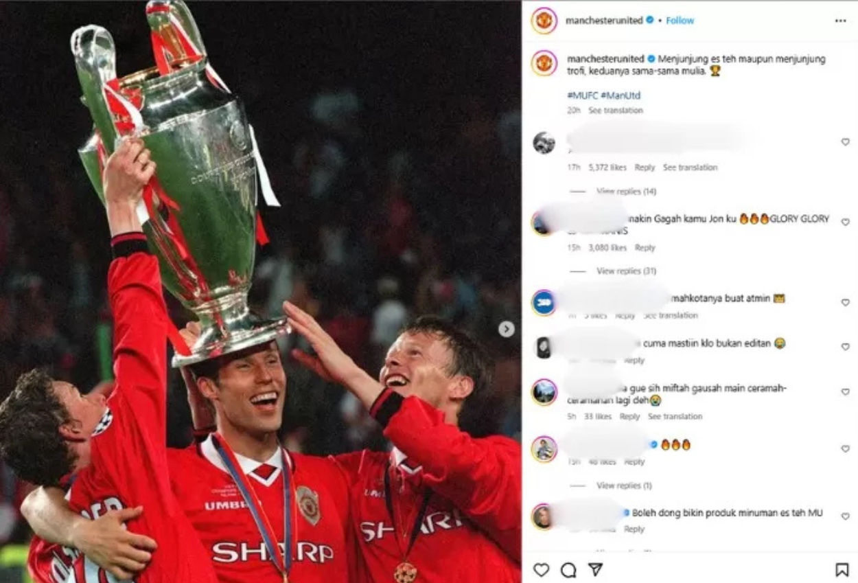 Akun Instagram Manchester United Viral Usai Unggah Foto yang Diduga Sindir Gus Miftah (2)