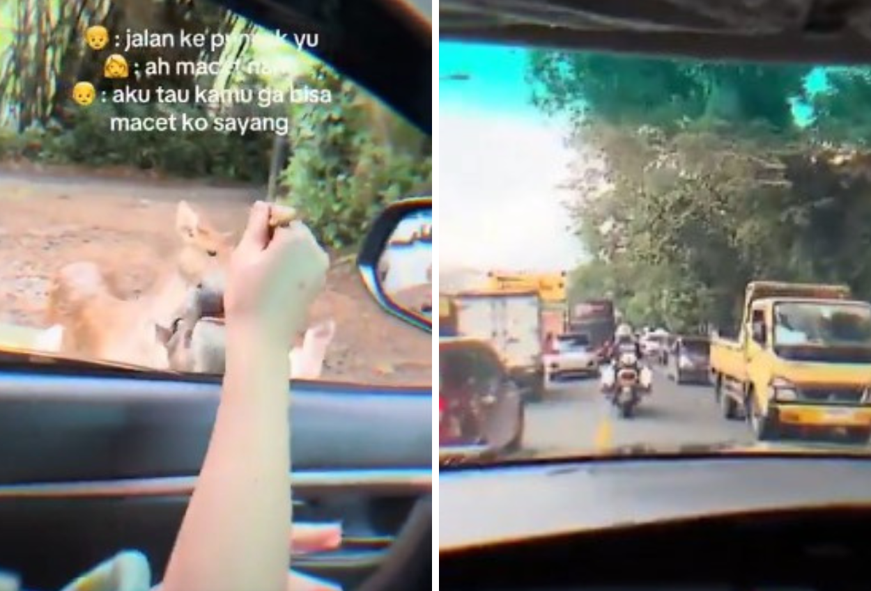 Demi Pacaran di Puncak tanpa Macet macetan, Sejoli Ini Dikawal Patwal