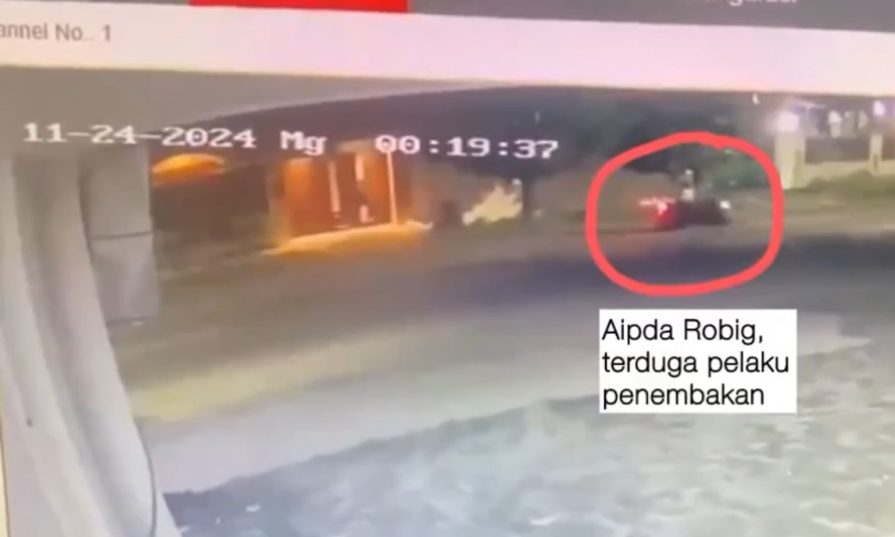 Detik detik Rekaman CCTV Aipda Robig Tembak Siswa SMK Semarang Diputar dalam Rapat Komis III DPR RI