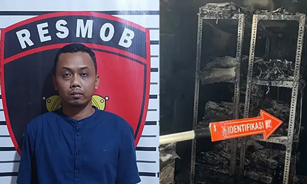 Dipecat karena Mencuri, Mantan Satpam Bakar Kantor Pajak di Lampung Utara