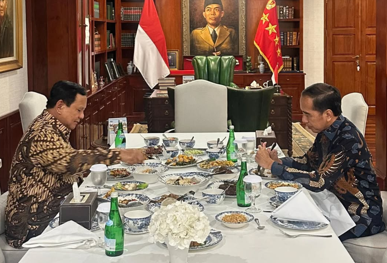 Jokowi dan Prabowo Subianto Temu Kangen di Kertanegara