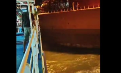 Kapal Feri Tabrakan dengan Kapal Tangker di Pelabuhan Merak, Diduga Akibat Cuaca Buruk
