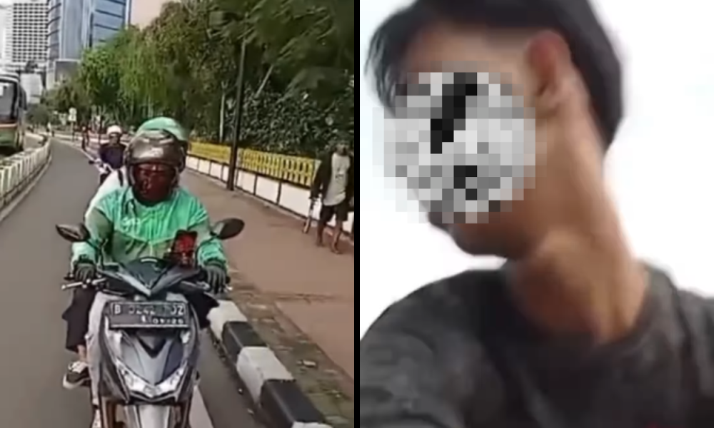 Terekam Video, Driver Ojol Tendang Pesepeda hingga Tersungkur di Kawasan Sudirman Thamrin