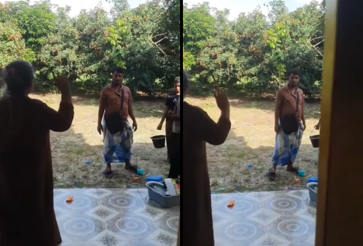 Viral Video, Pengungsi Rohingya Marah marah Minta Buah Rambutan ke Warga di Pekanbaru