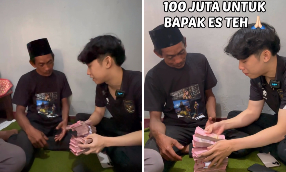 Willie Salim Datangi Rumah Sunhaji dan Berikan Gepokan Uang Senilai Rp100 Juta