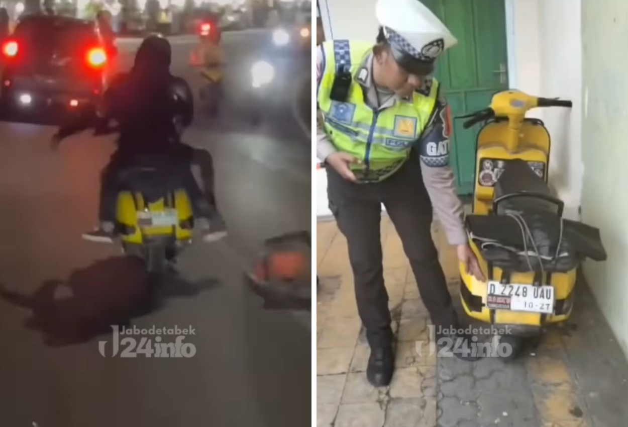 3 Pria di Subang yang Diduga Mabuk Tendang Cone Berujung Motor Disita Polisi