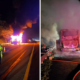 Bus Terbakar Hebat di KM 139 Tol Cipali, Seluruh Penumpang Selamat