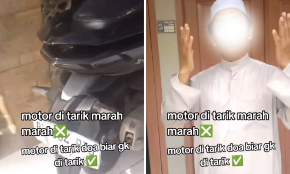 Didatangi Debt Collector, Nasabah Ini Baca Doa saat Motornya Mau Ditarik