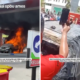 Diduga karena Main HP, Mobil Ludes Terbakar Saat Isi BBM di SPBU Sulsel