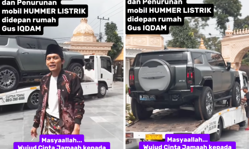 Gus Iqdam Pamer Dapat Hadiah Mobil Hummer Listrik Seharga Rp1,5 Miliar