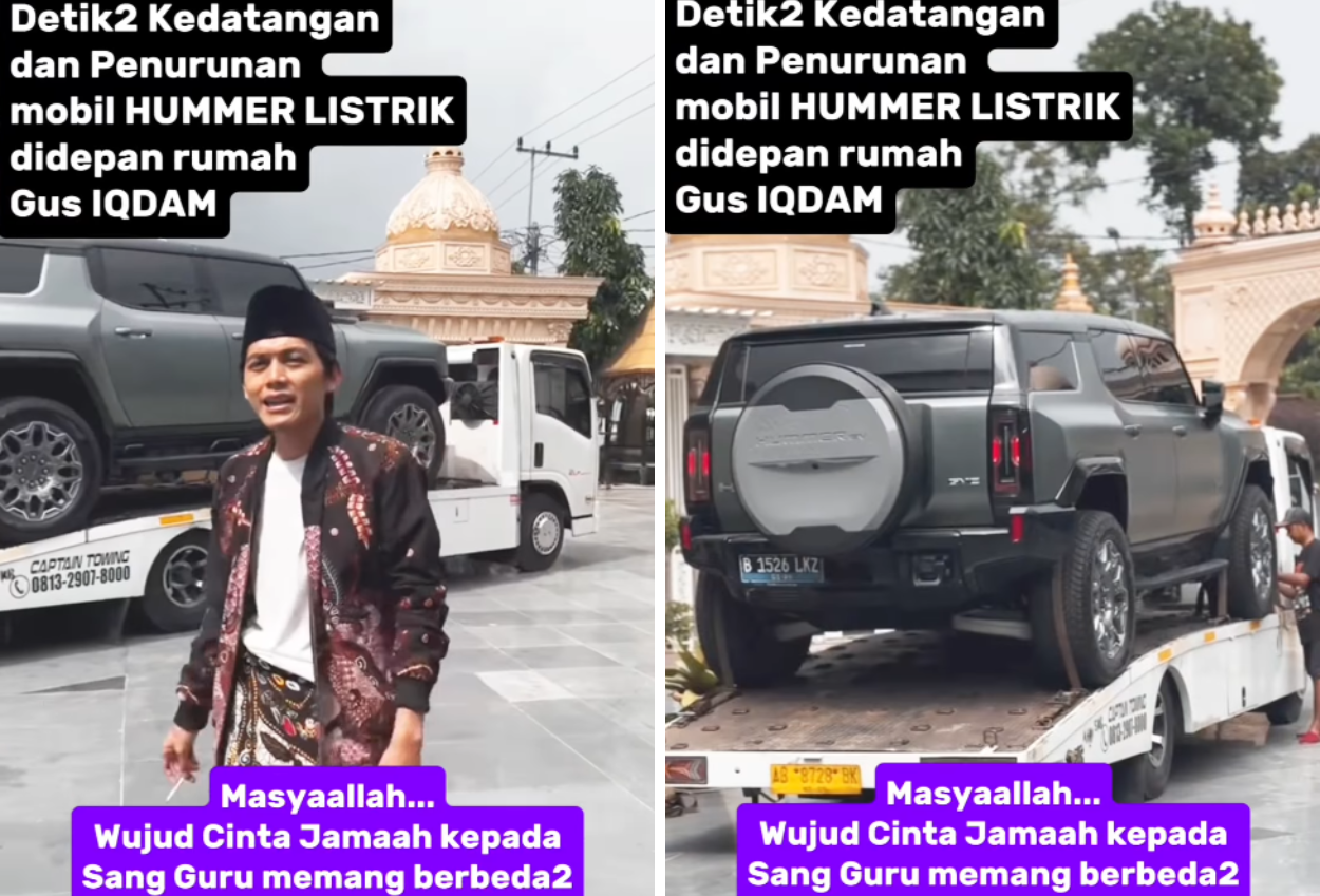 Gus Iqdam Pamer Dapat Hadiah Mobil Hummer Listrik Seharga Rp1,5 Miliar