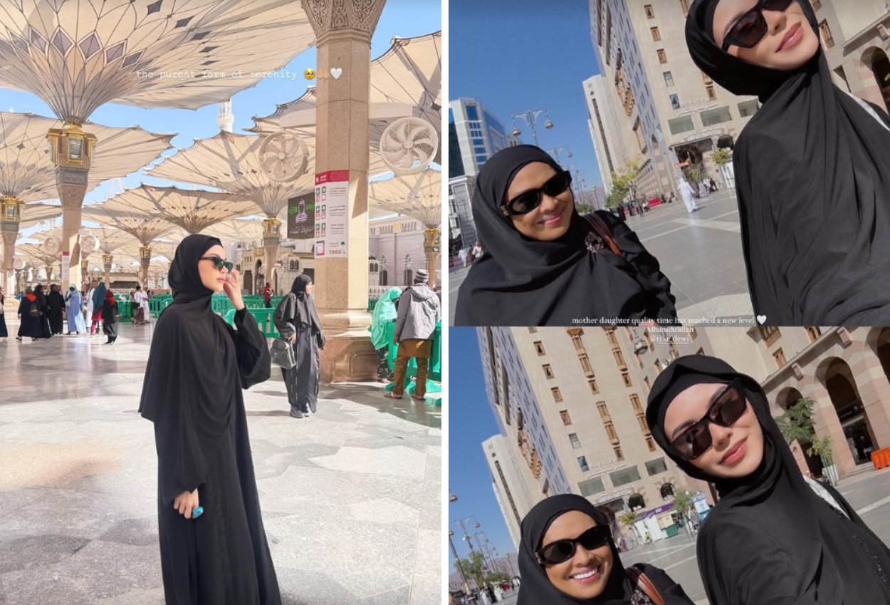 Jelang Nikah, Alyssa Daguise Berangkat Umrah dengan Sang Ibu