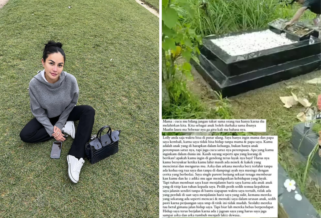 Lolly Singgung Ibu Durhaka, Nikita Mirzani Ziarah dan Curhat ke Makam Ibu Pedih Perih Sedih Semua Kepahitan Saya Jalanin