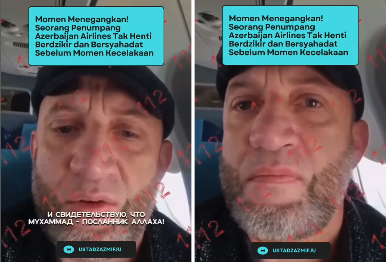 Momen Haru Pria Bertakbir dan Syahadat Sebelum Kecelakaan Pesawat Azerbaijan, Berujung Selamat
