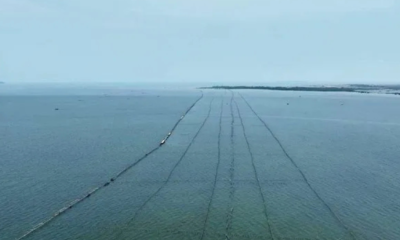 Pagar Laut Sepanjang 30 Km Terpasang di Pesisir Kabupaten Tangerang, Ini Kata KKP
