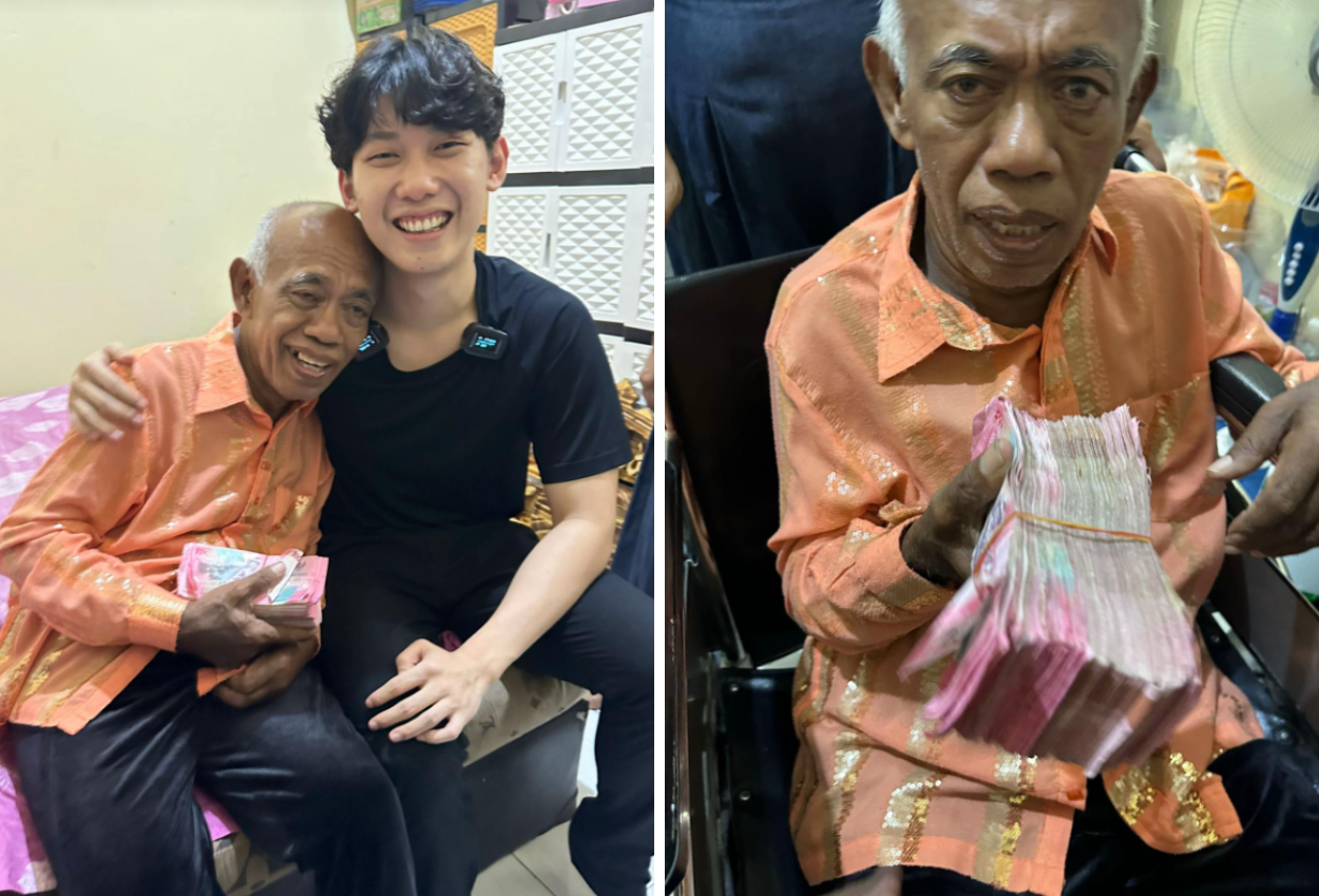 Pak Tarno Menangis Terharu Saat Willie Salim Berikan Uang Rp 50 Juta