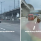 Pemotor Ugal ugalan Bonceng Tiga Masuk Tol Jakarta Cikampek, Alasannya sedang Kejar Mobil