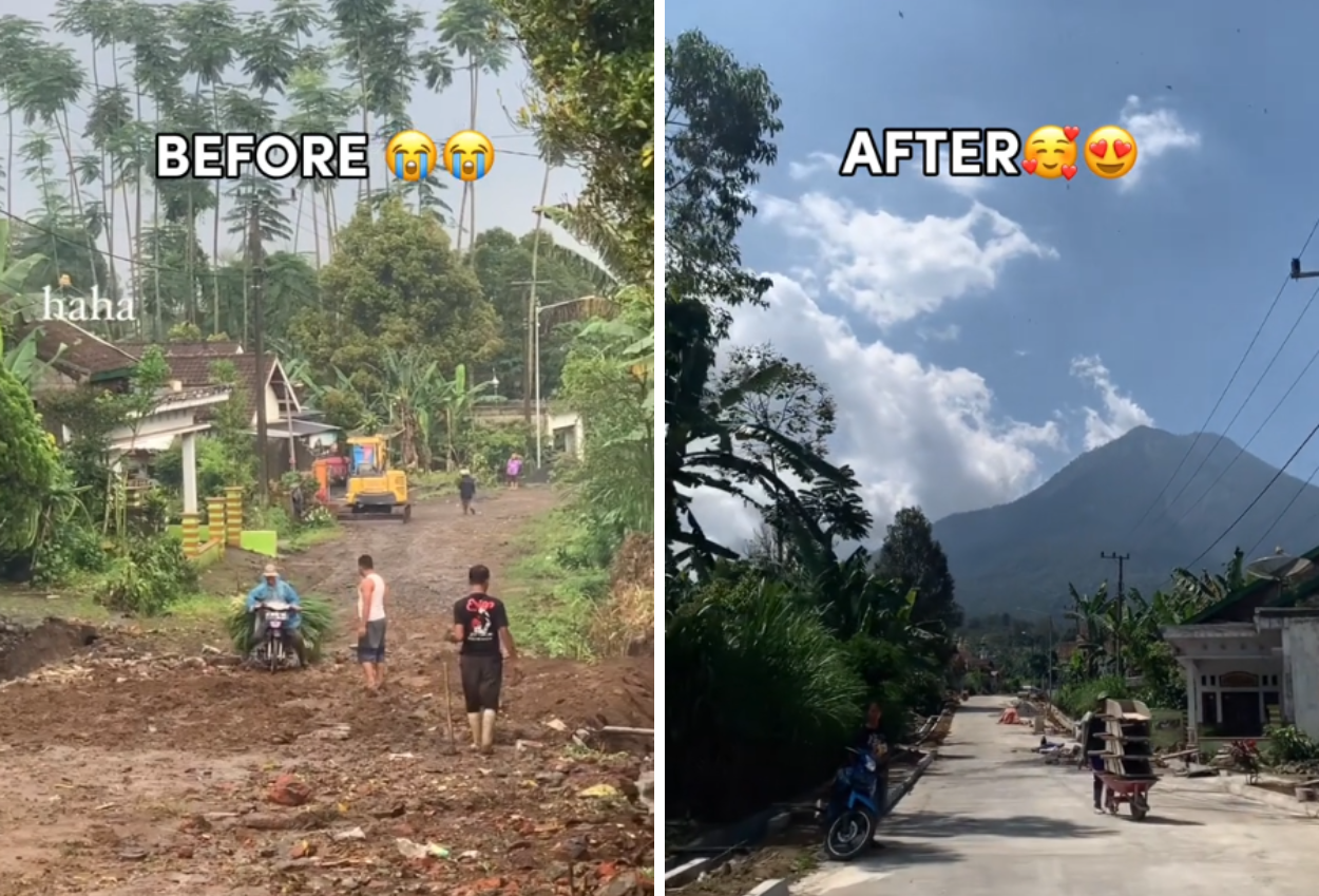 Penjual Bakso di Malang Pakai Uang Pribadi untuk Bangun Jalan Desa yang Rusak Parah, Habiskan Dana Rp10 Miliar