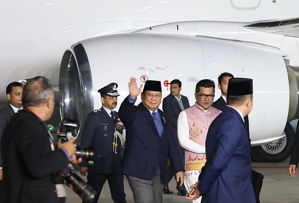 Presiden Prabowo Kunjungi India, Hadiri Hari Republik ke 76 dan Disambut Antusias oleh Mahasiswa Indonesia