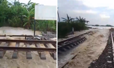 Rel Kereta di Grobogan Terendam Arus Deras Banjir, Beberapa Perjalanan Terkena Imbasnya