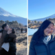 Romantis! Nadhif Basalamah Lamar Kekasih Berlatar Pemandangan Gunung Fuji.